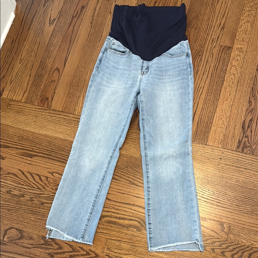Pink Blush Maternity Light Blue Jeans Cropped